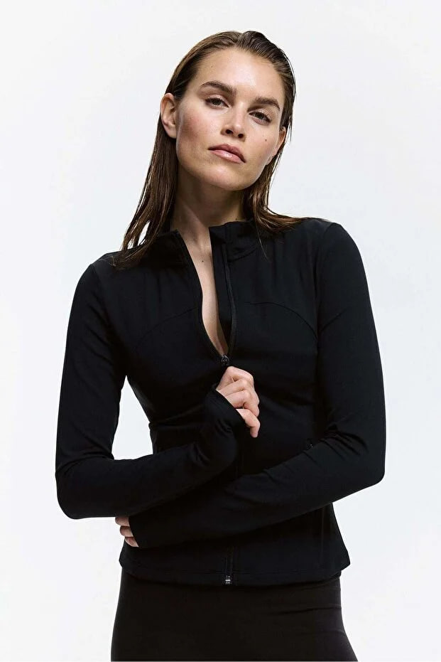 H&M Zip-through sports jacket in SoftMove™