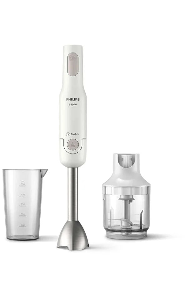 Philips 650W with metal bar, promix, 0.5l, compact chopper, white, 3 pin HR2535/01 2 years warranty