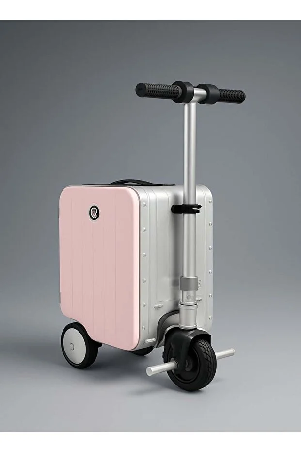 LIVVY Electric Rideable Luggage Scooter 20L, Smart Motorized Suitcase with Removable Batter